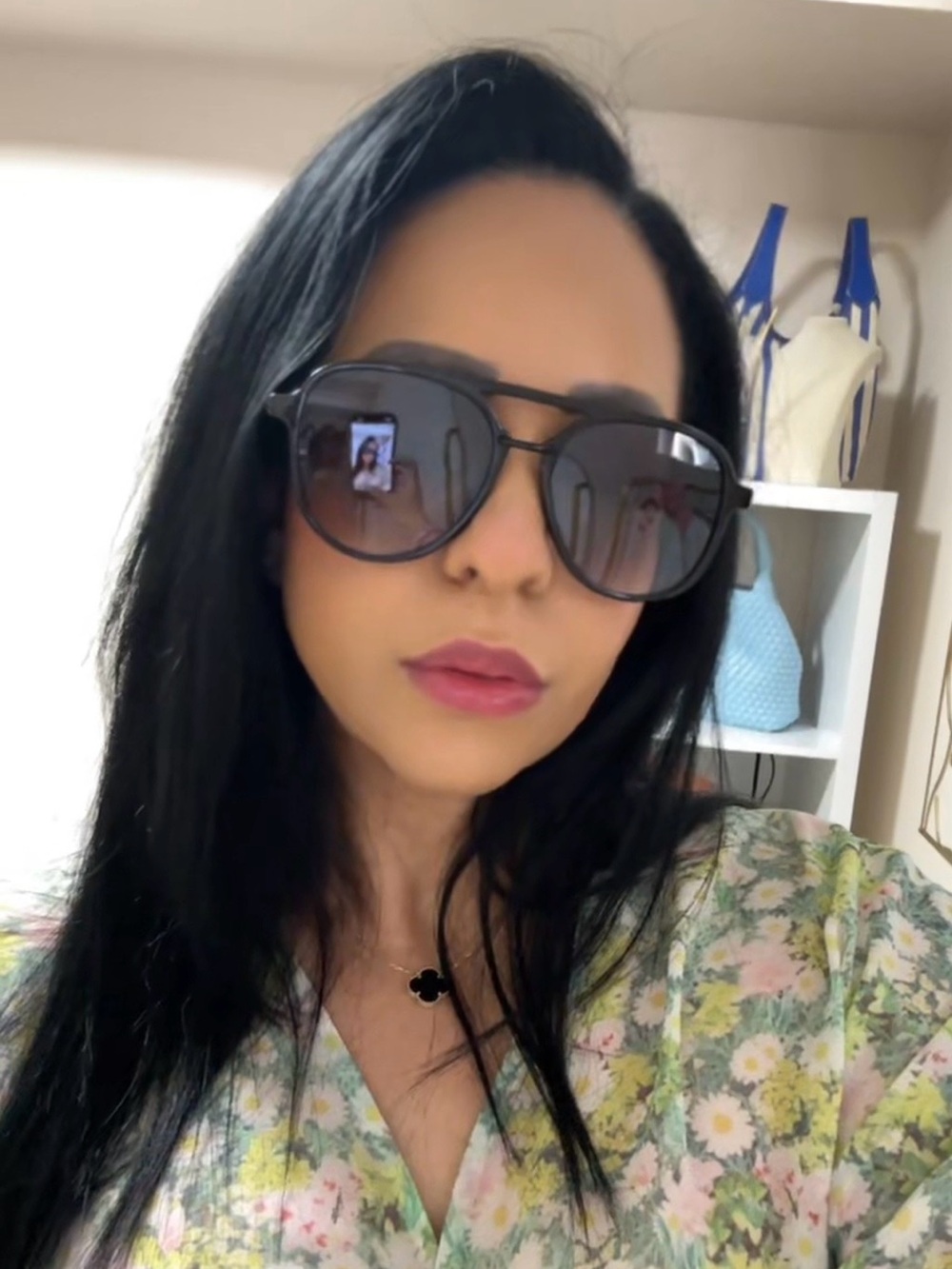 Jessica Simpson Oversized Aviator Sunglasses Black Gradient Lens NWT